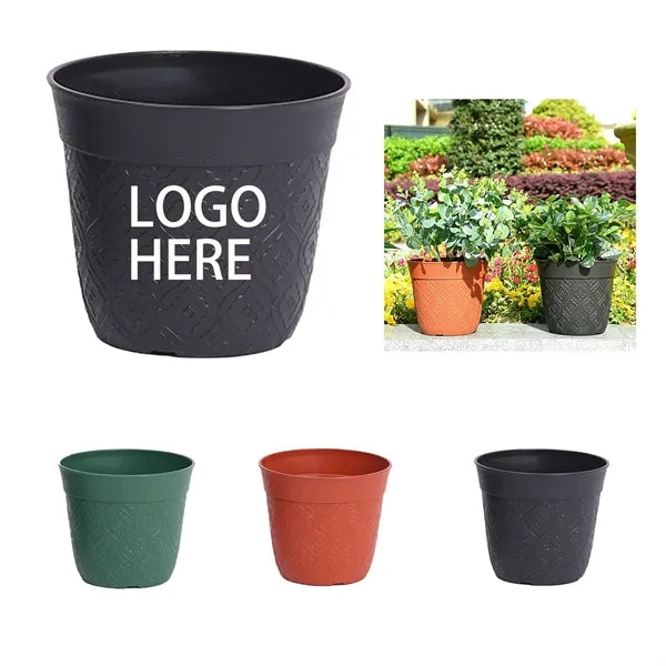 Round Plastic Plant Flower Pots