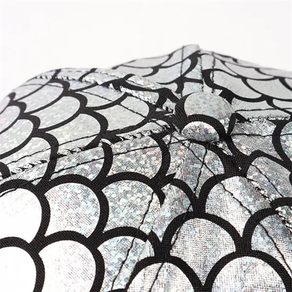 Men's and women's street dance fish scale baseball cap