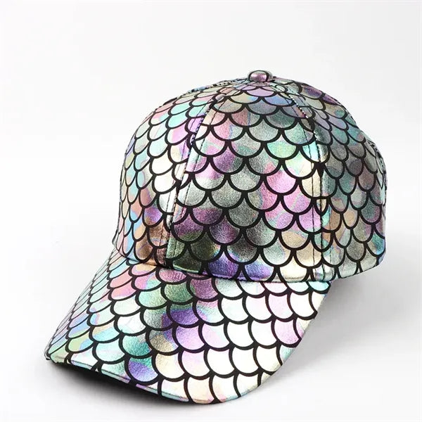 Men's and women's street dance fish scale baseball cap