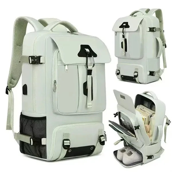 Multi-Compartment 60L Polyester Backpack