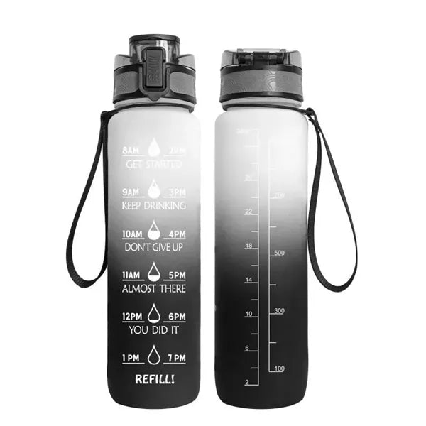 32 OZ Water Bottle with Time Marker