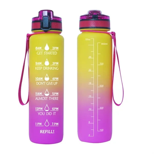 32 OZ Water Bottle with Time Marker
