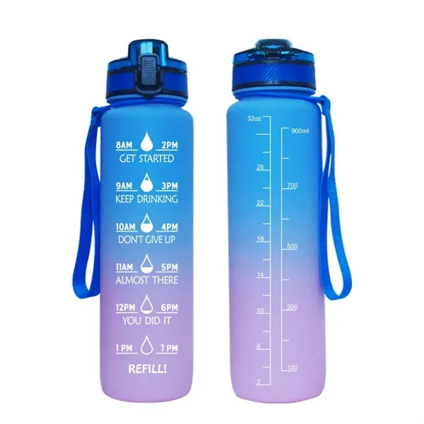 32 OZ Water Bottle with Time Marker