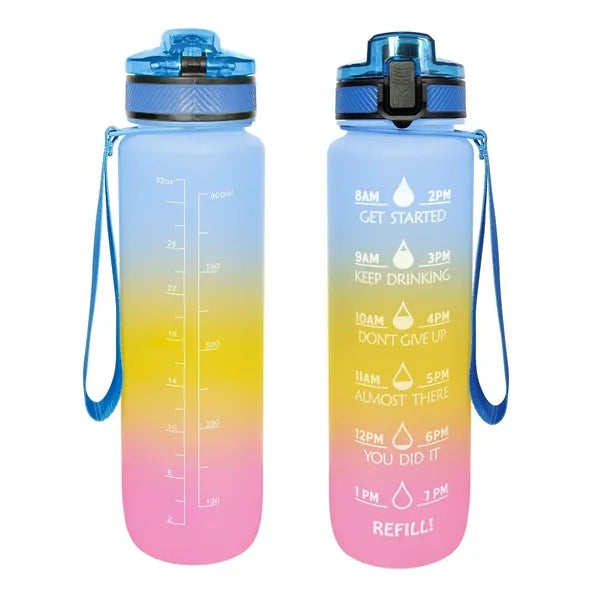 32 OZ Water Bottle with Time Marker