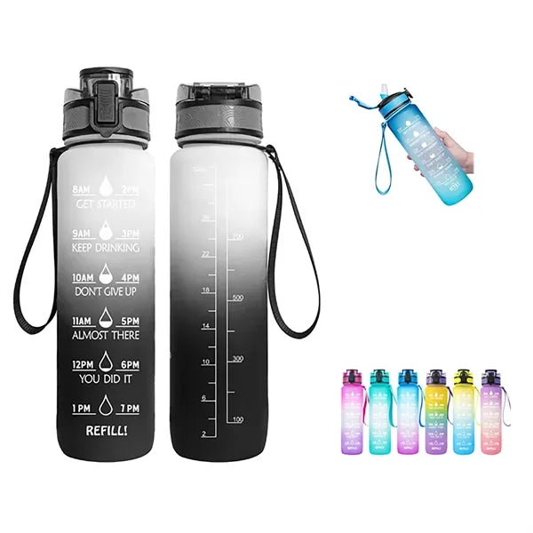 32 OZ Water Bottle with Time Marker