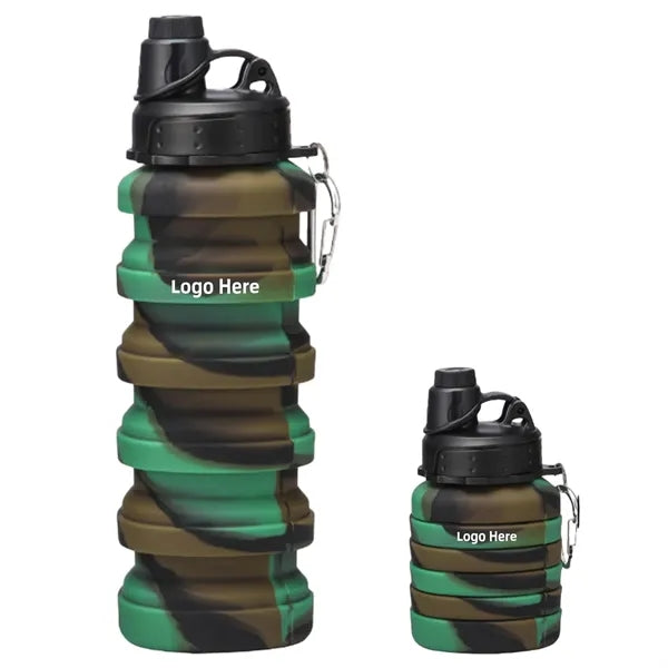24oz Collapsible Portable Silicone Water Bottle