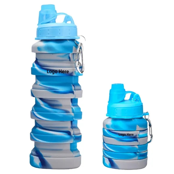 24oz Collapsible Portable Silicone Water Bottle