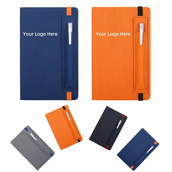 Leather Notebook with Elastic Pen Loop