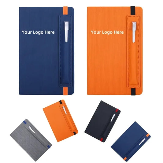Leather Notebook with Elastic Pen Loop