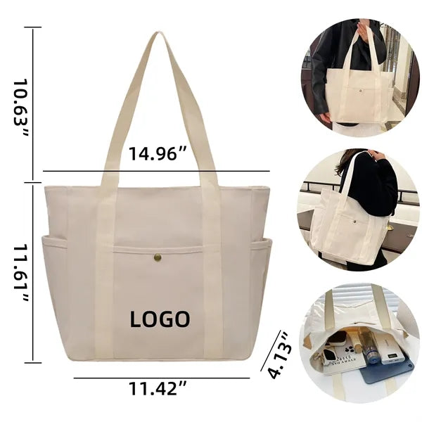 Canvas Handheld Single Shoulder Tote Bag