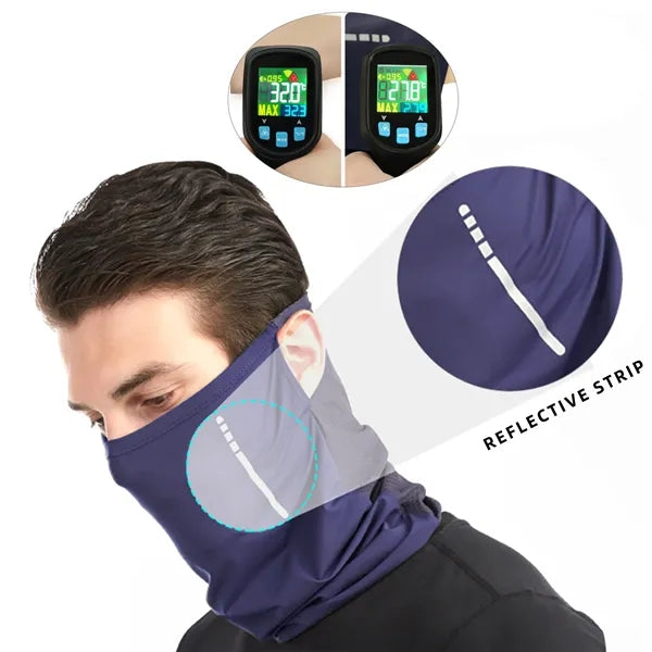 UV Protection Ice Silk Face Mask with Ear Loops