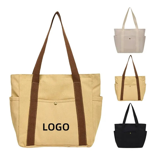 Canvas Handheld Single Shoulder Tote Bag