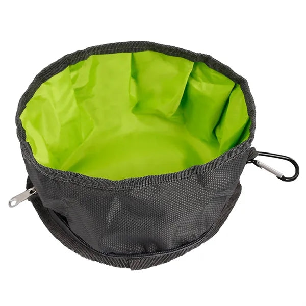 Foldable Waterproof Pet Bowl with Carabiner Clip