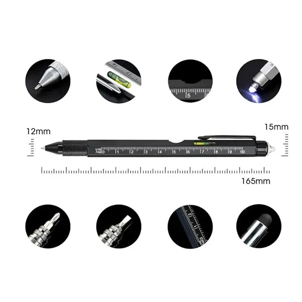 9-in-1 Multi-Function Metal Pen