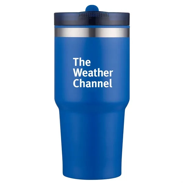 Oasis-XIV 20 Oz. Stainless Steel Tumbler with Flip Straw