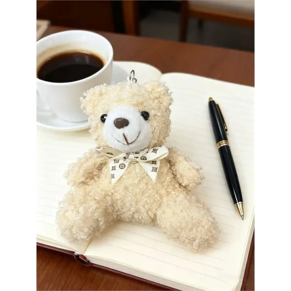 Cute Curly Fur Teddy Bear Keychain-Plush Toy pendent