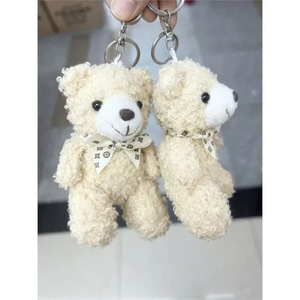 Cute Curly Fur Teddy Bear Keychain-Plush Toy pendent