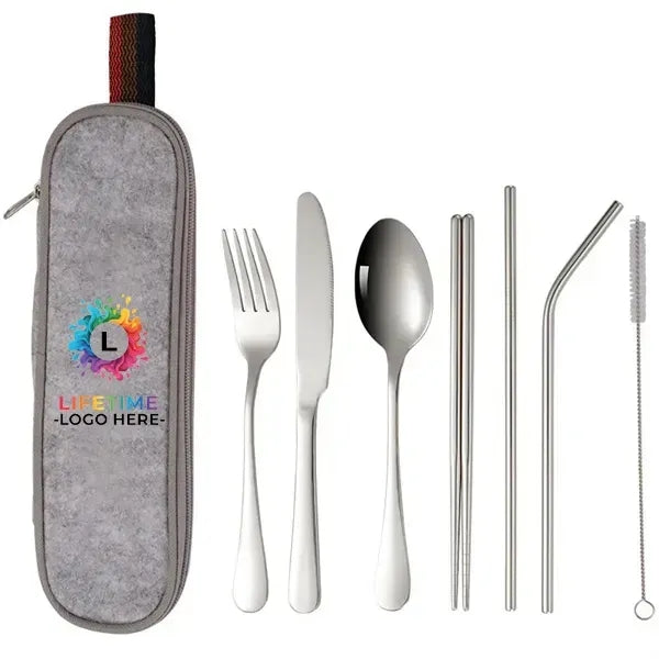 Stainless steel tableware set