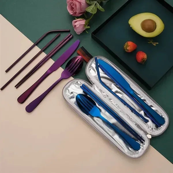Stainless steel tableware set