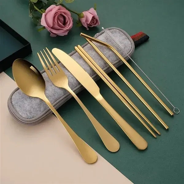 Stainless steel tableware set