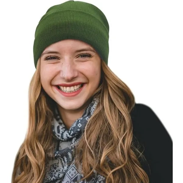 Satin Lined Knit Beanie Warm Soft Winter Hat