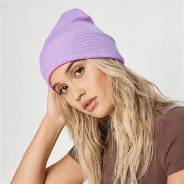 Satin Lined Knit Beanie Warm Soft Winter Hat
