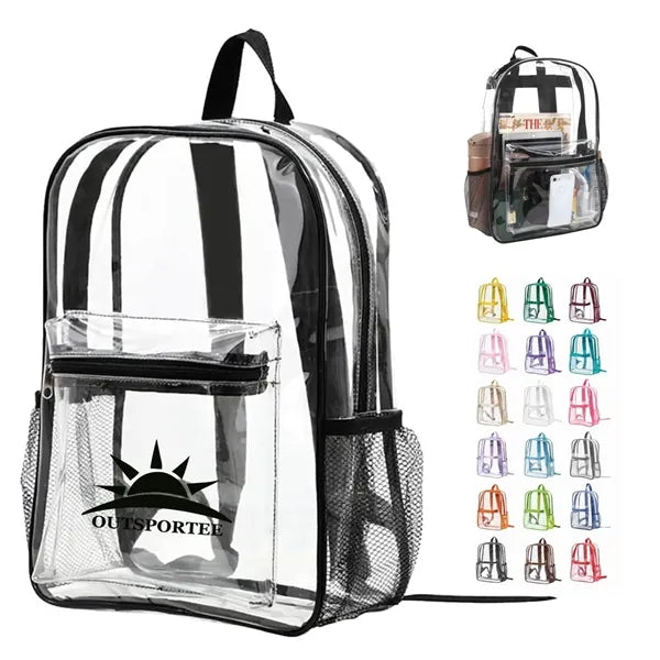 PVC Small Clear Travel Backpack Waterproof Stadium Bag