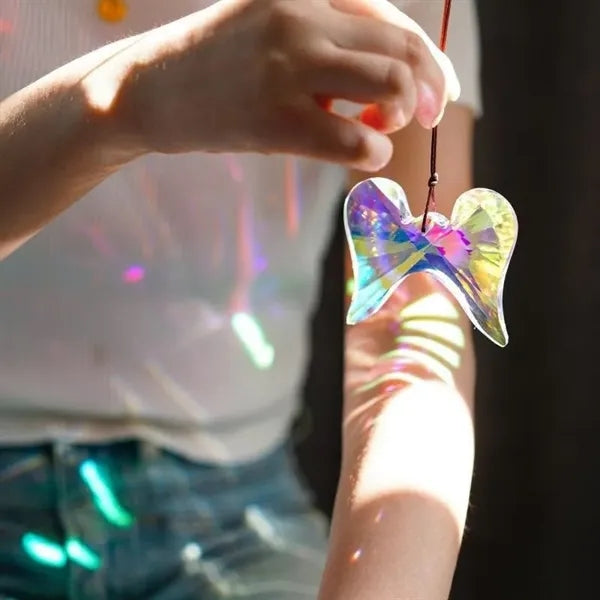 Angel Wing Hanging Window Crystal Prism Suncatcher