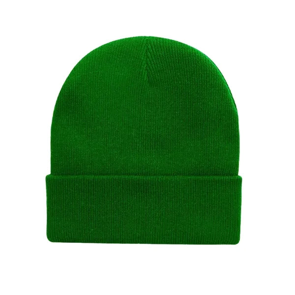 Acrylic Knit Beanie With Cuff