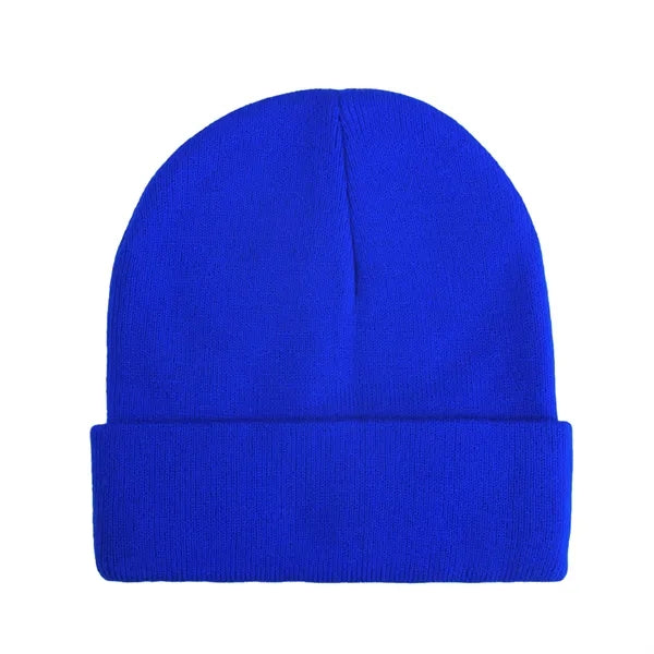 Acrylic Knit Beanie With Cuff