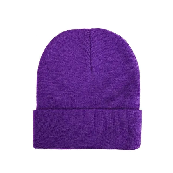 Acrylic Knit Beanie With Cuff