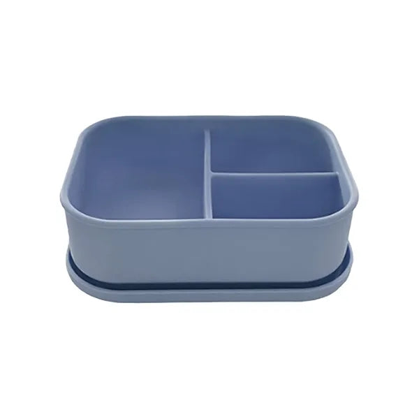 The Silicone Lunch Box with Three Compartments