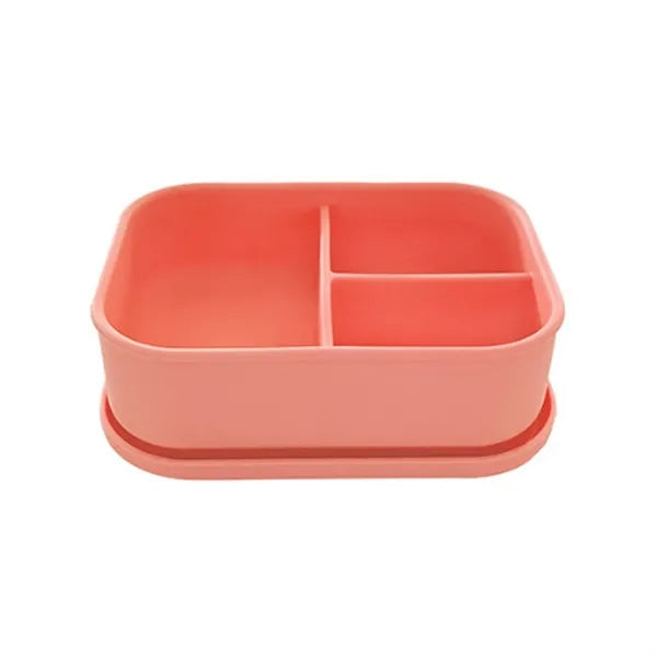 The Silicone Lunch Box with Three Compartments