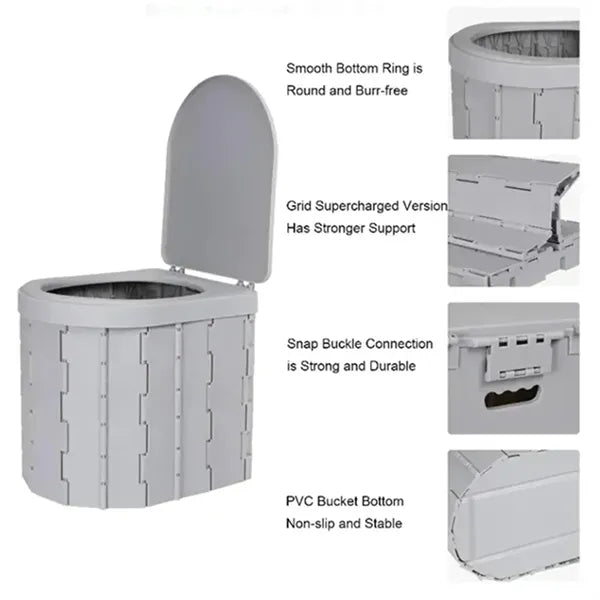 Foldable Portable Car Outdoor Toilet