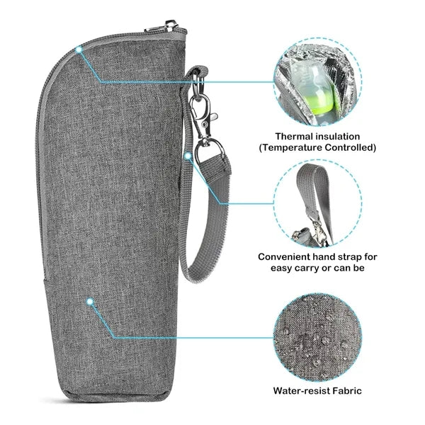 Insulated Baby Bottle Cooler Breastmilk Warmer Bag