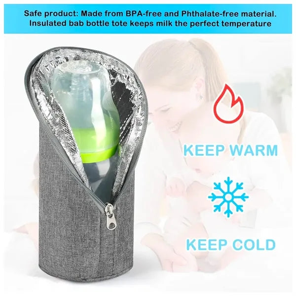 Insulated Baby Bottle Cooler Breastmilk Warmer Bag
