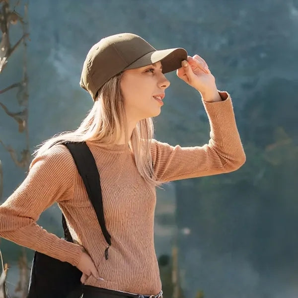 Adjustable Metal Buckle Baseball Cap for Men Women