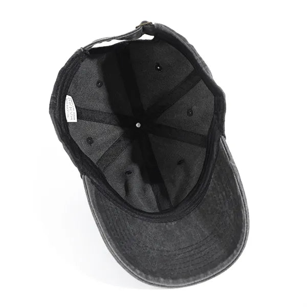 Adjustable Metal Buckle Baseball Cap for Men Women