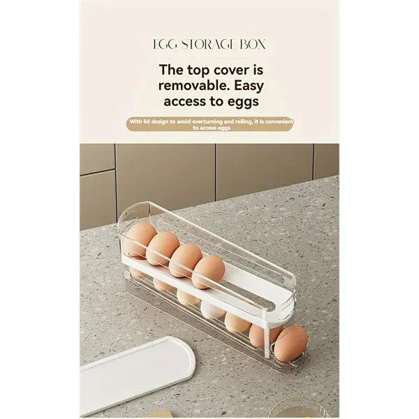 Durable Space-Saving 2-Tier Egg Storage Box