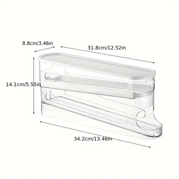 Durable Space-Saving 2-Tier Egg Storage Box