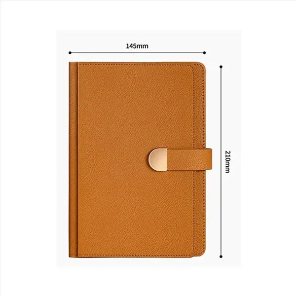 A5 Magnetic Leather Journal Notebook
