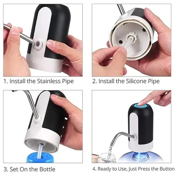 Rechargeable Electric Water Bottle Pump