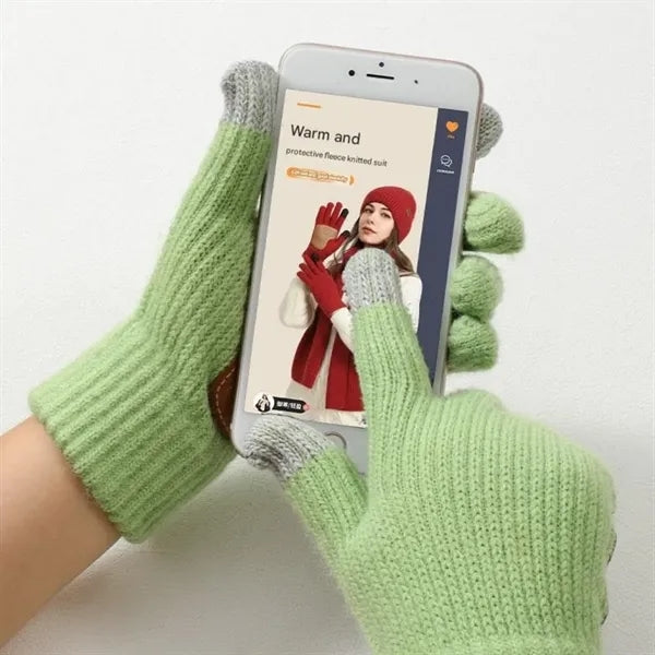 Warm Touchscreen Knit Winter Gloves for Men Women