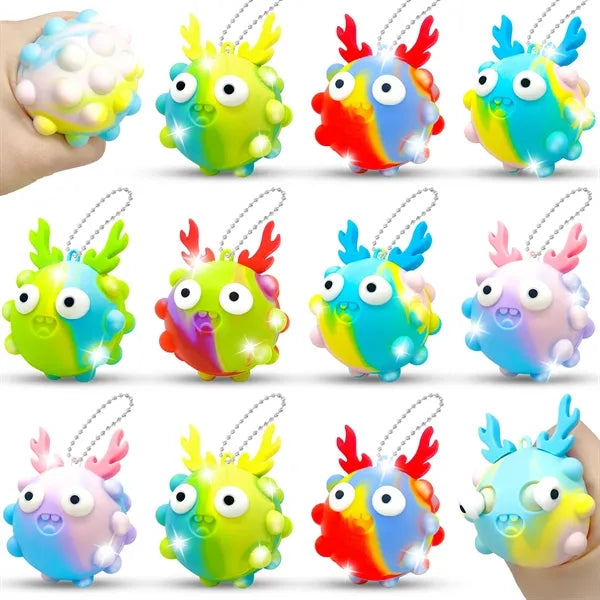 Pop Silicone Bubble Pressure Stress Relief Toys Keychain