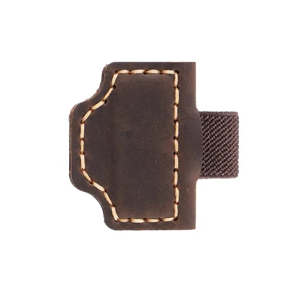Genuine Leather Magnetic Bookmark Pen Holder
