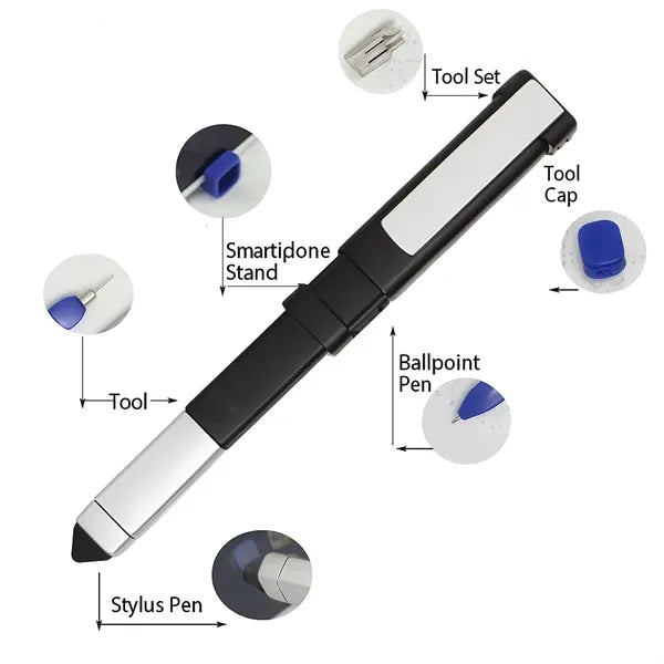 Multi-functional grid tool ballpoint pen