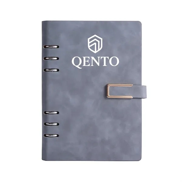 A5 Refillable Leather Journal with Buckle, 200 Pages