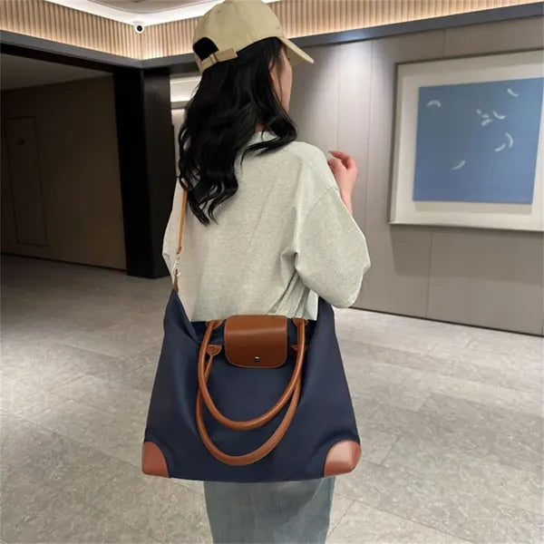 Waterproof Oxford Tote Bag Set with Small Pouch Daily Use