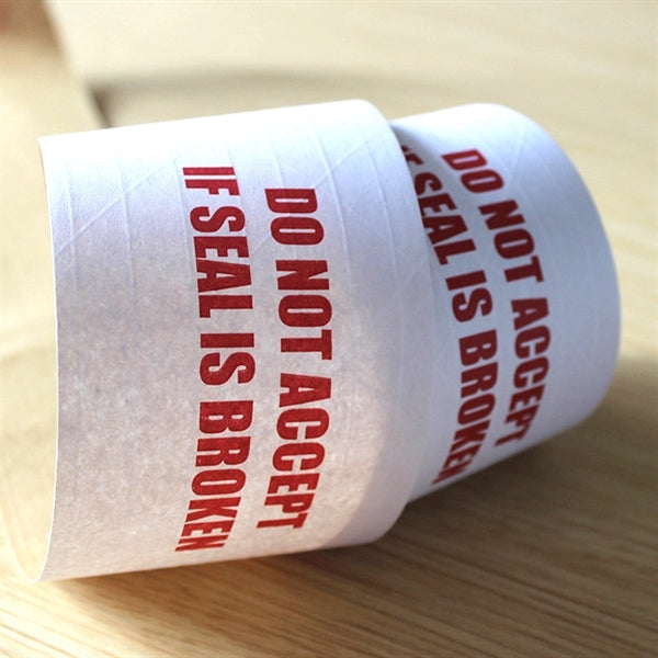 3" * 50 yard Water Activated Gummed White Kraft Paper Tape