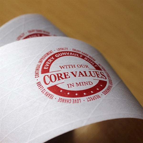 3" * 50 yard Water Activated Gummed White Kraft Paper Tape